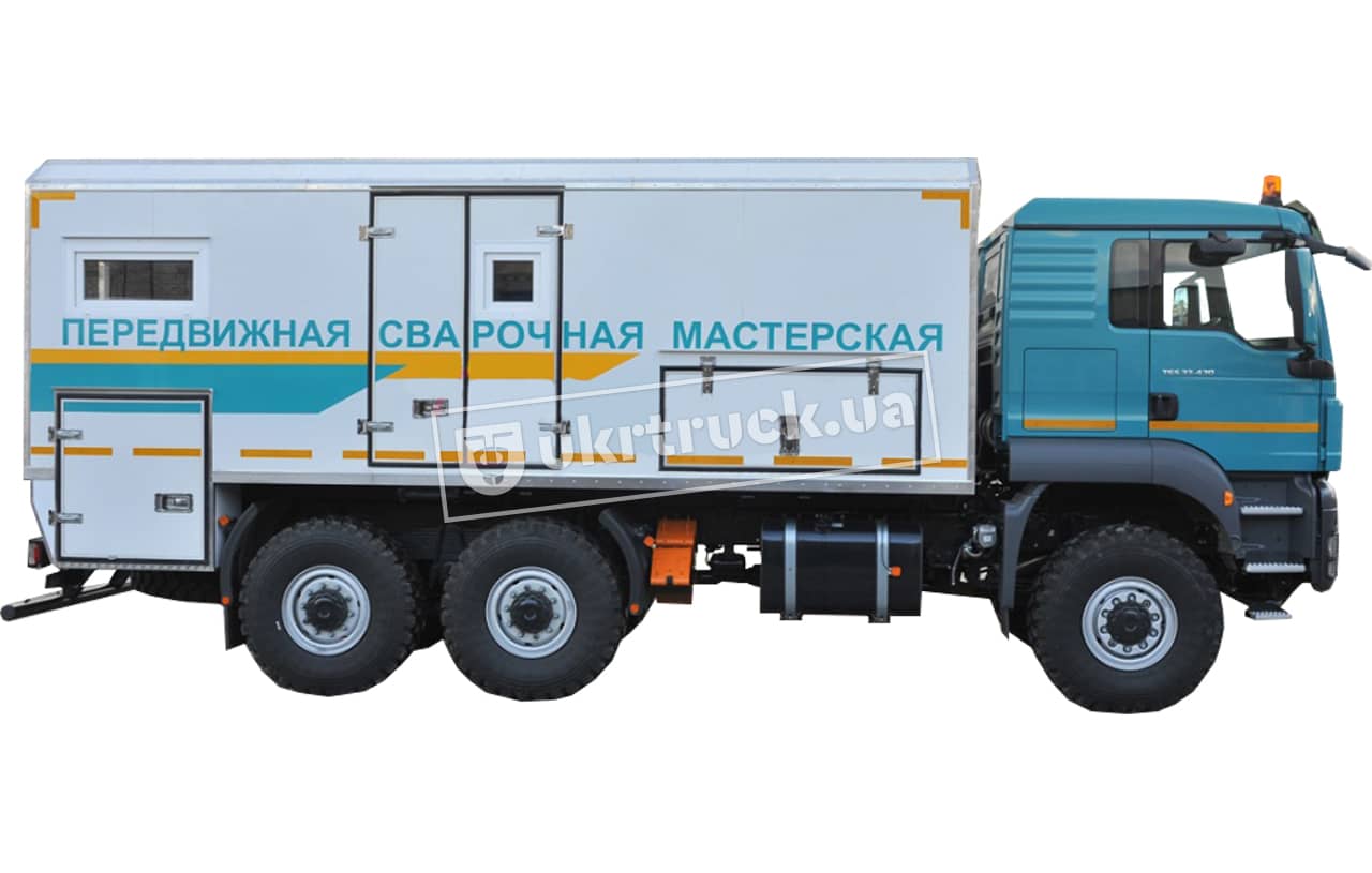 Передвижная сварочная мастерская AVTR-АП43M6606-W на шасси MAN TGS . Купить  Передвижная сварочная мастерская AVTR-АП43M6606-W на шасси MAN TGS в Киеве:  стоимость, цена, характеристики, фото - УКР ТРАК