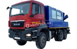 Передвижная авторемонтная мастерская с КМУ AVTR-АП53M6412-K на шасси MAN