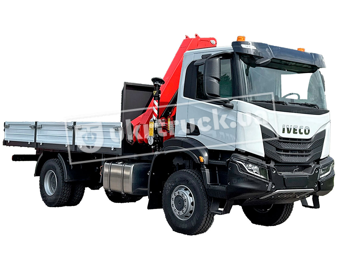 IVECO T-WAY з бортом та КМУ IVECO T-WAY з бортом та КМУ